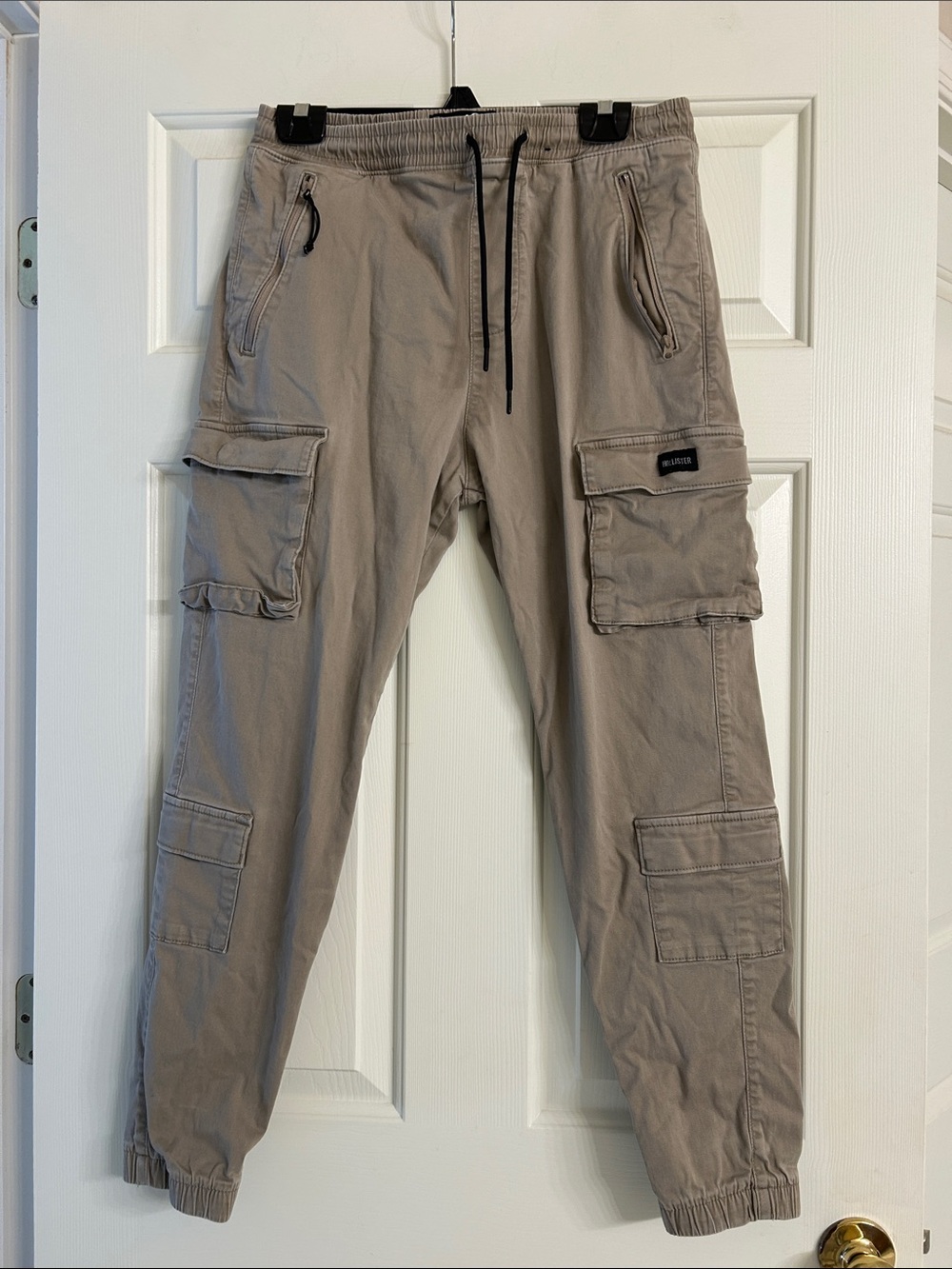 Men's Hollister Cargo Jogger Pants - Taupe